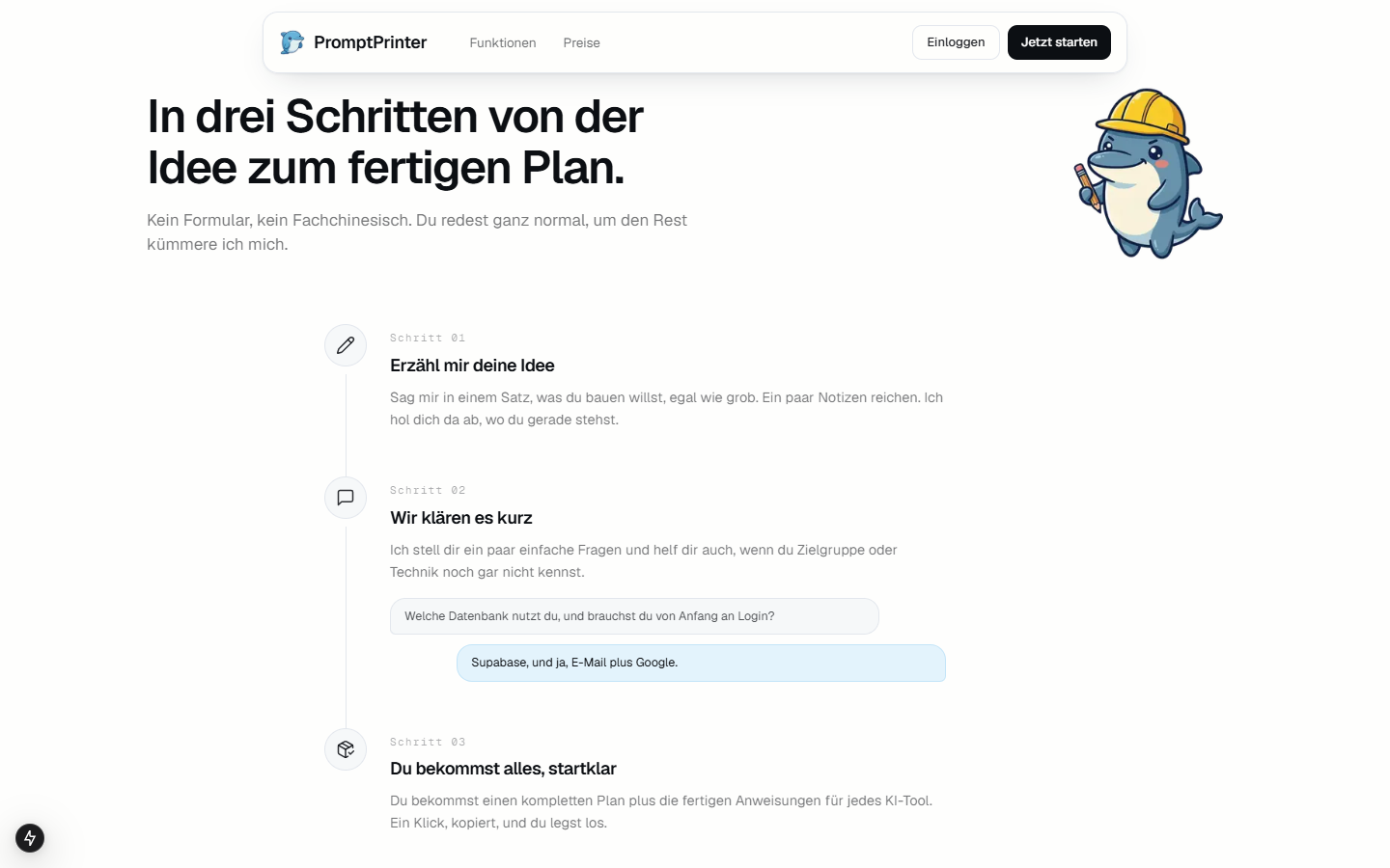 So funktioniert's — der 3-Schritt-Prozess