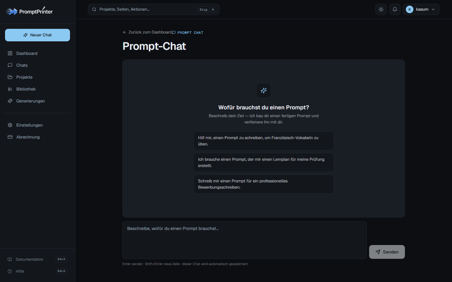 Prompt-Chat-Interface